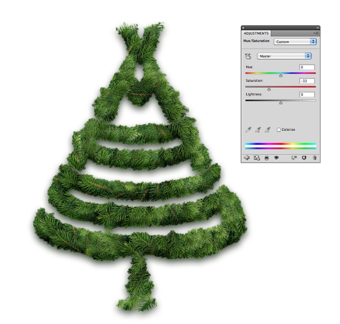 Xmas Tree Typography in Photoshop