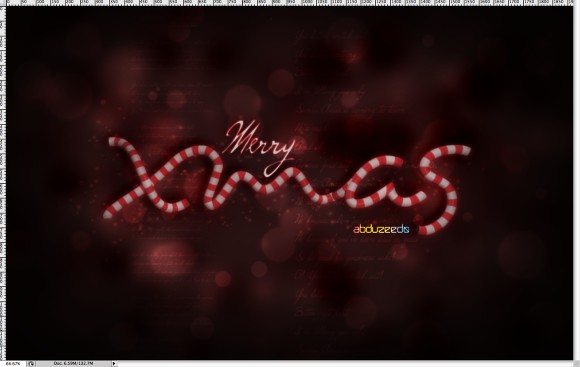 Xmas Wallpaper in Cinema 4D and Photoshop
