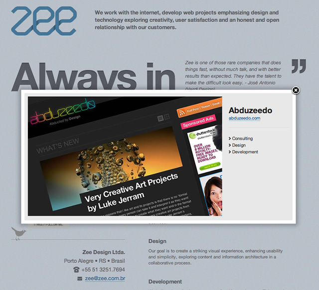 Web Design Process: Zee Site