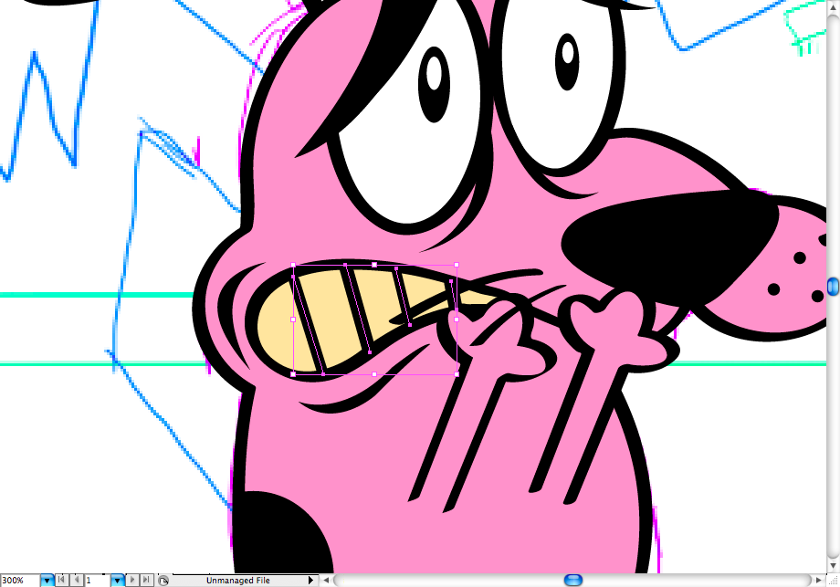 Create Courage, The Cowardly Dog in Illustrator