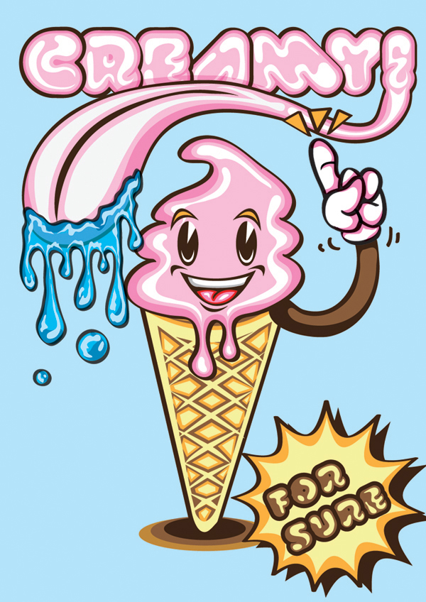 Create a Creamy Ice Cream Poster on Illustrator