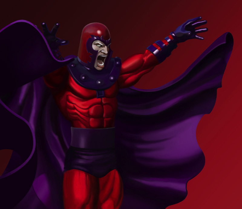 Awesome Magneto Digital Painting Case Study by Eric Vasquez