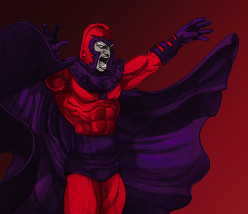 Awesome Magneto Digital Painting Case Study by Eric Vasquez