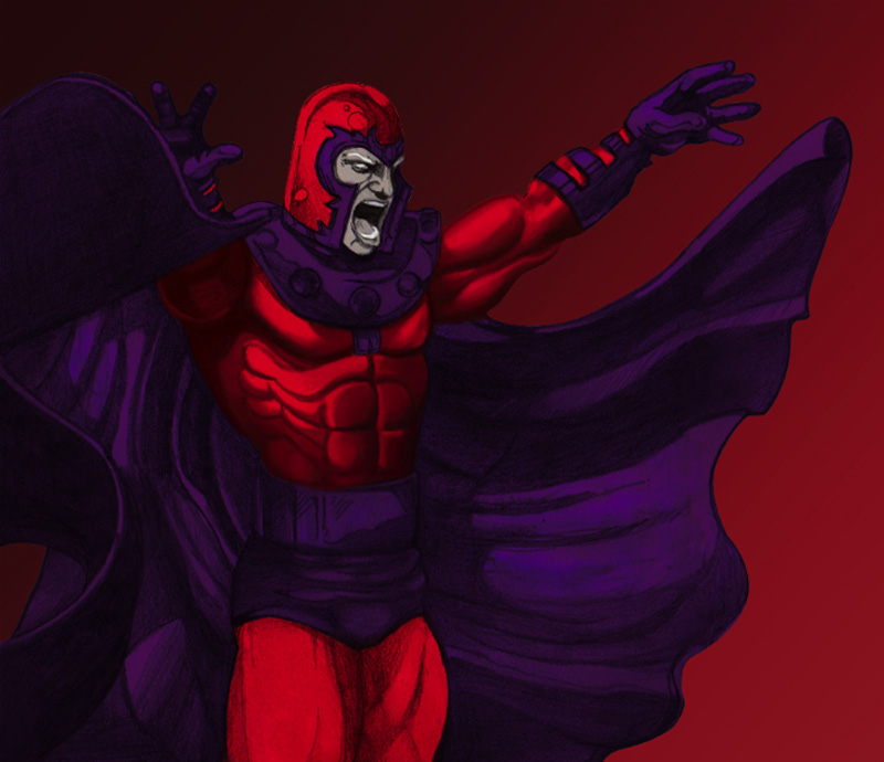 Awesome Magneto Digital Painting Case Study by Eric Vasquez