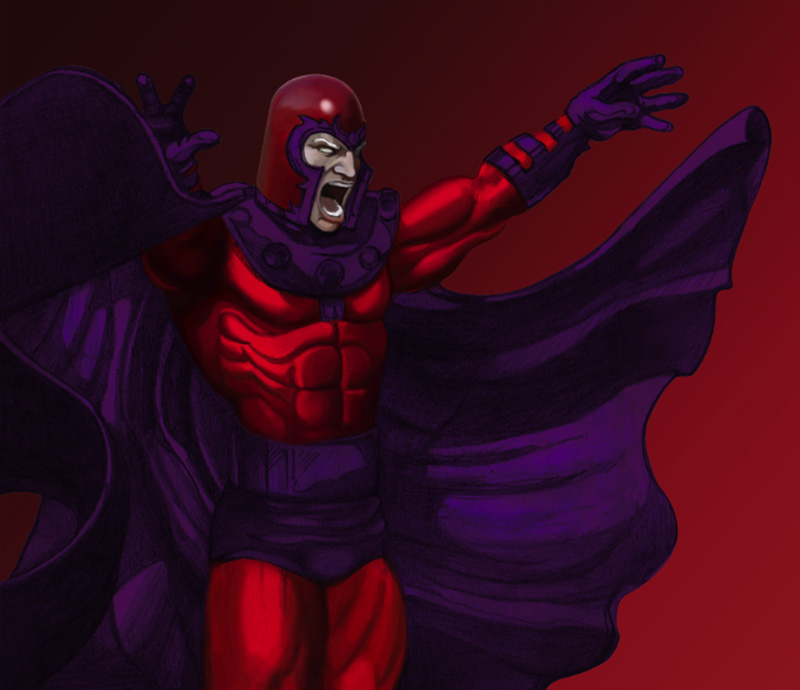 Awesome Magneto Digital Painting Case Study by Eric Vasquez