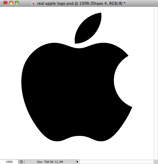 Real Apple Logo in Photoshop