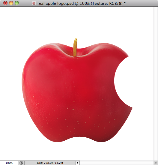 Real Apple Logo in Photoshop