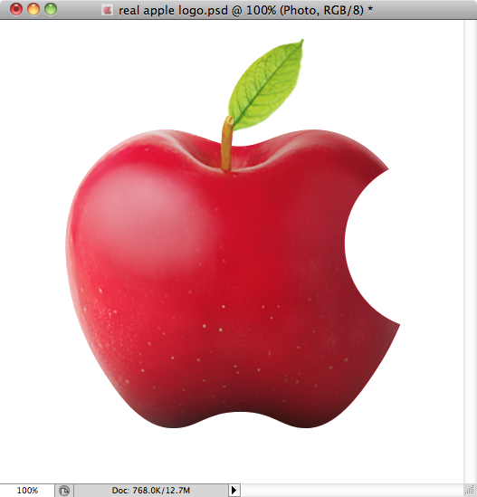 Real Apple Logo in Photoshop