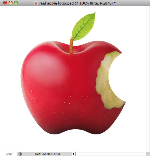 Real Apple Logo in Photoshop