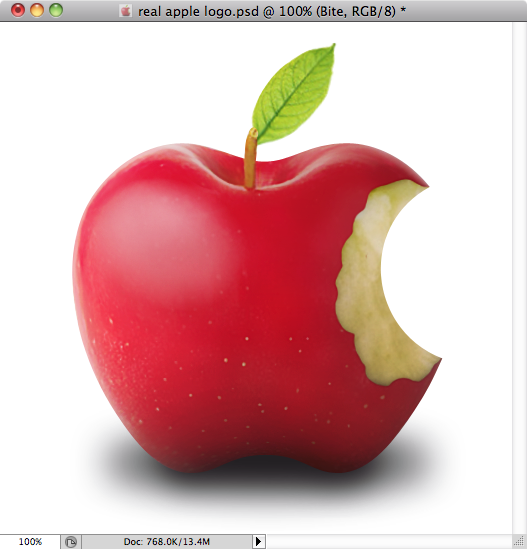 Real Apple Logo in Photoshop