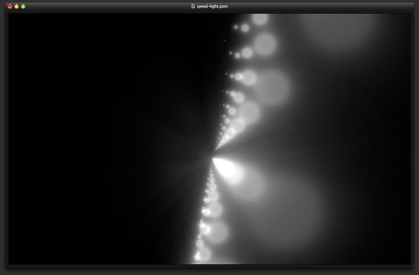 Speed of Light Effect in Pixelmator