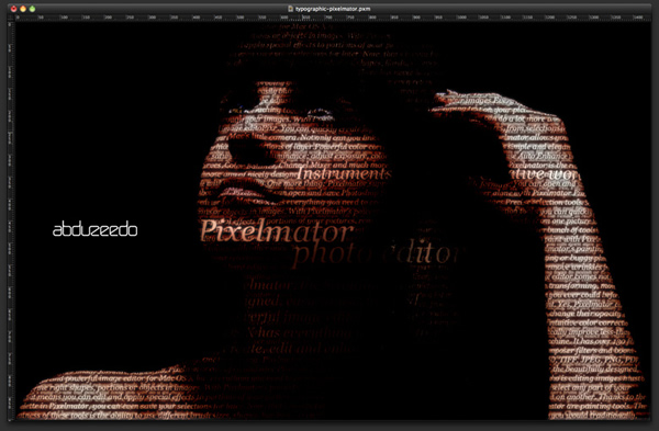 Creating a Typographic Portrait in Pixelmator