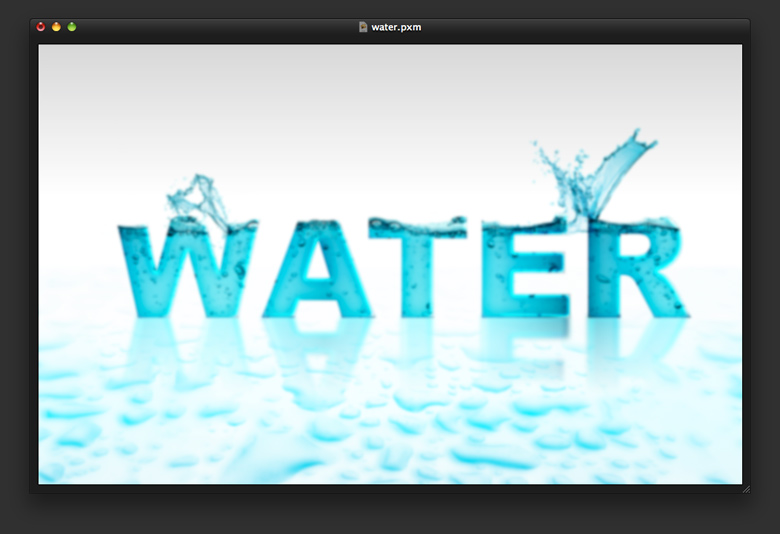 Water Text in Pixelmator