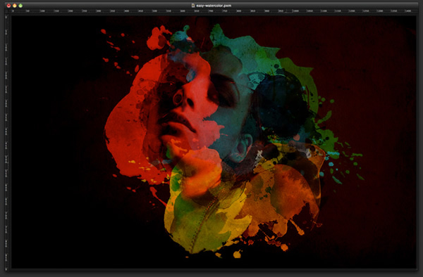 Playing with Watercolor Brushes and Masks in Pixelmator