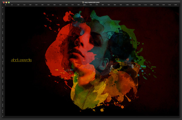 Playing with Watercolor Brushes and Masks in Pixelmator