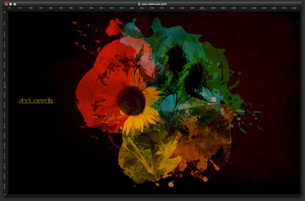 Playing with Watercolor Brushes and Masks in Pixelmator