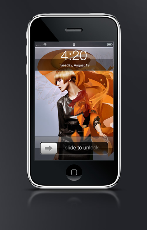 Abduzeedo's iPhone wallpaper of the week by Christopher Raymond