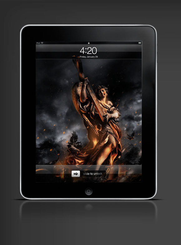 Abduzeedo's iPad wallpaper of the week by Andy Burdin