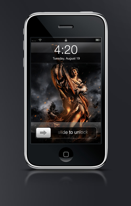 Abduzeedo's iPhone wallpaper of the week by Andy Burdin