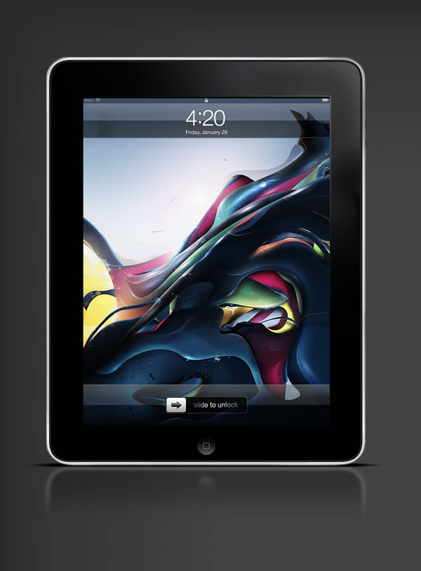 Abduzeedo's iPad wallpaper of the week by Rik Oostenbrook