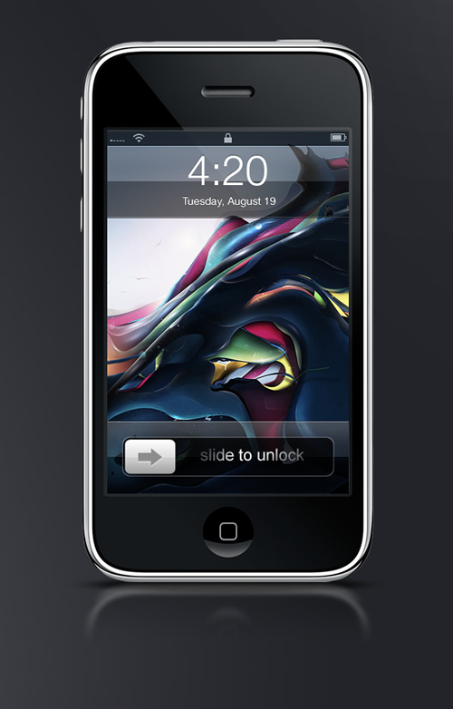 Abduzeedo's iPhone wallpaper of the week by Rik Oostenbrook