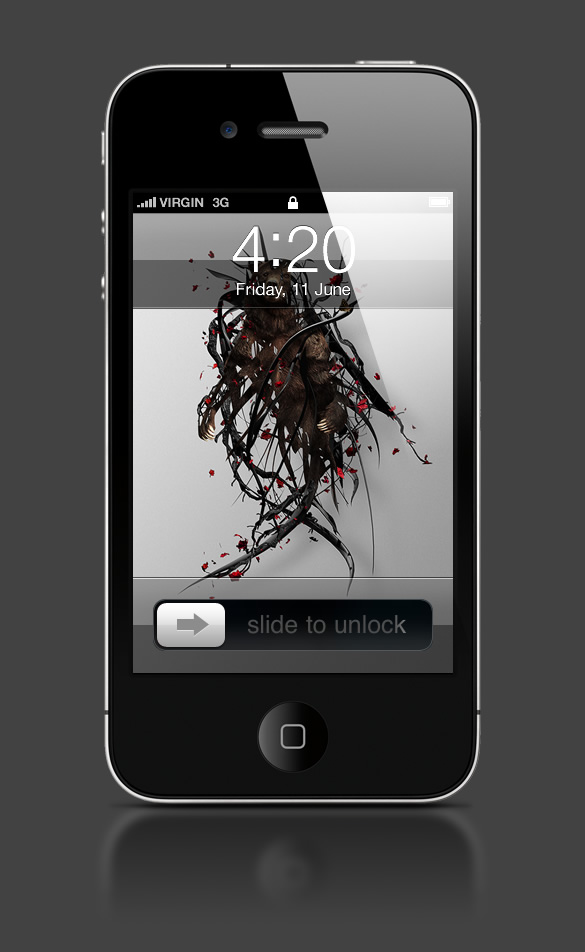 Abduzeedo's iPhone wallpaper of the week by Justin Maller