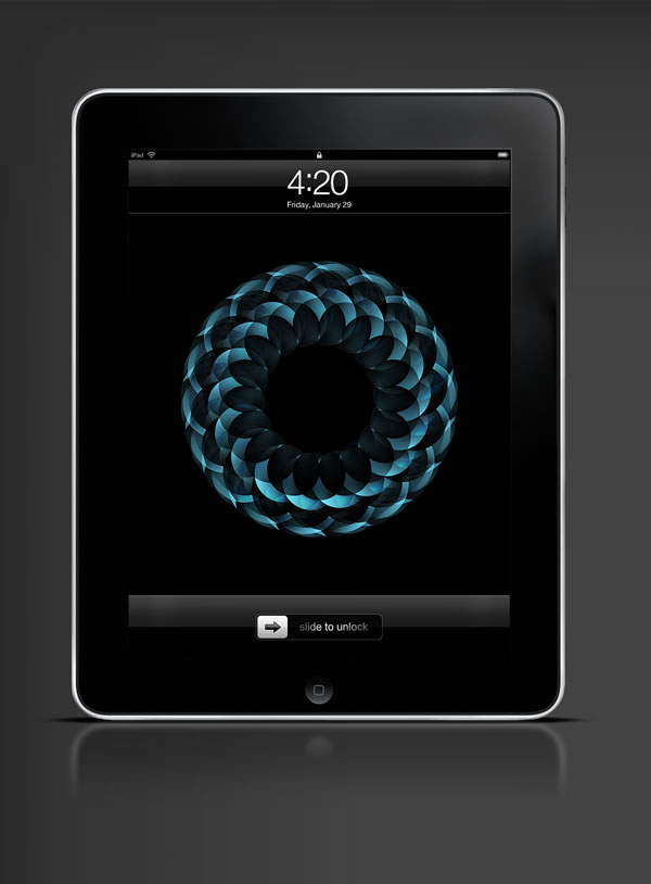 Abduzeedo's iPad wallpaper of the week by  Mike Speero