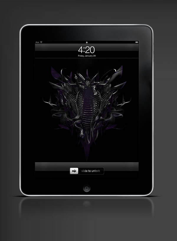 Abduzeedo's iPad wallpaper of the week by  Justin Maller