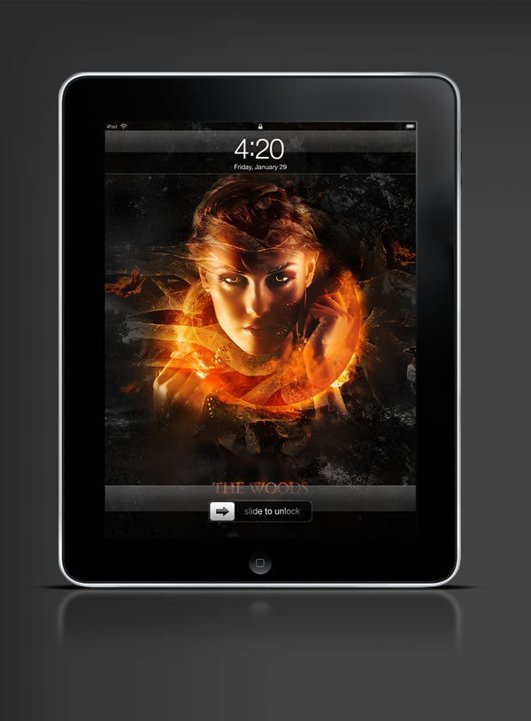 Abduzeedo's iPad wallpaper of the week by  Monk Design