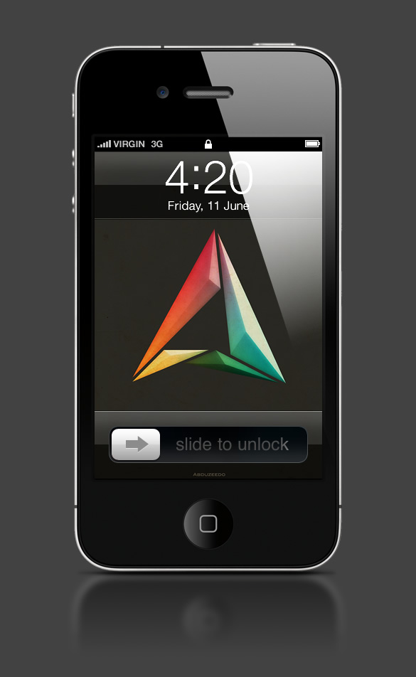 Abduzeedo's iPhone wallpaper of the week - Happy 2011