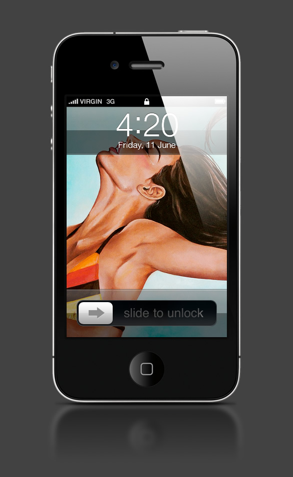 Abduzeedo's iPhone wallpaper of the week by Tara Babando
