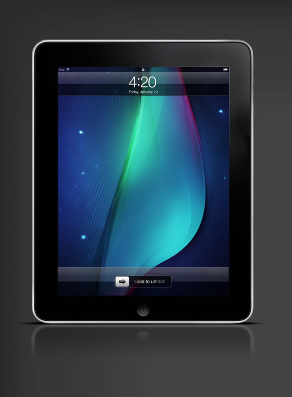 Abduzeedo's iPad wallpaper of the week by Jason Benjamin