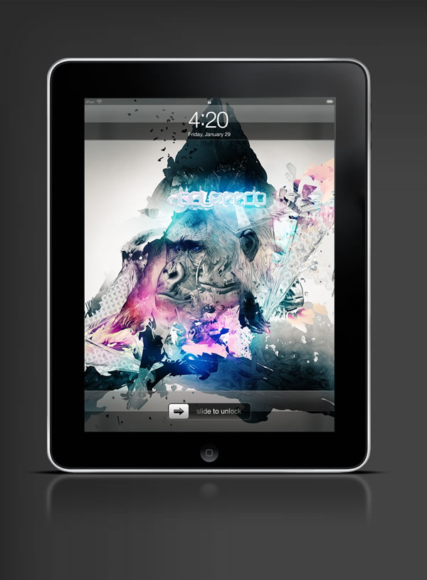 Abduzeedo's iPad wallpaper of the week by Adam Spizak