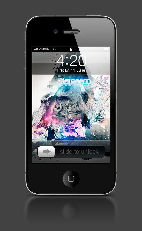 Abduzeedo's iPhone wallpaper of the week by Adam Spizak