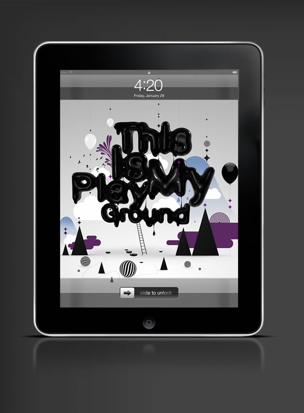 Abduzeedo's iPad wallpaper of the week by  David Mascha