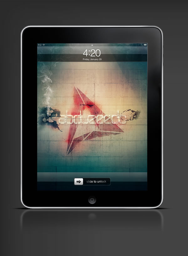 Abduzeedo's iPad wallpaper of the week by Adam Spizak