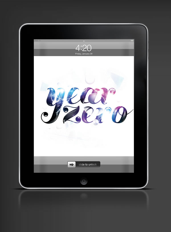 Abduzeedo's iPad wallpaper of the week by Jennifer Deniz Cirpici