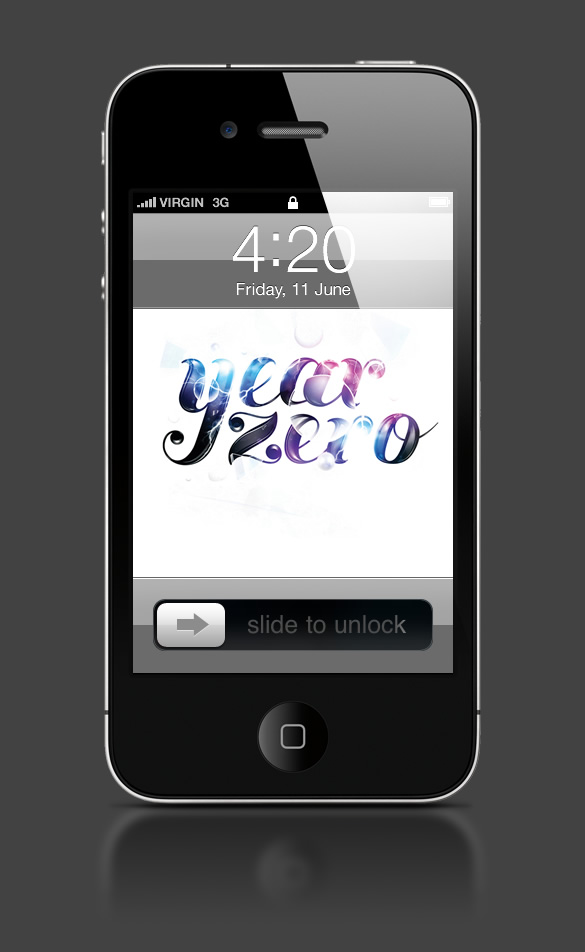 Abduzeedo's iPhone wallpaper of the week by Jennifer Deniz Cirpici