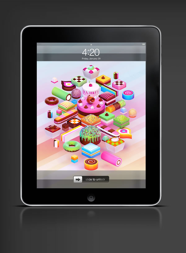 Abduzeedo's iPad wallpaper of the week by  Nik Ainley