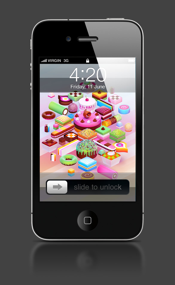 Abduzeedo's iPhone wallpaper of the week by Nik Ainley