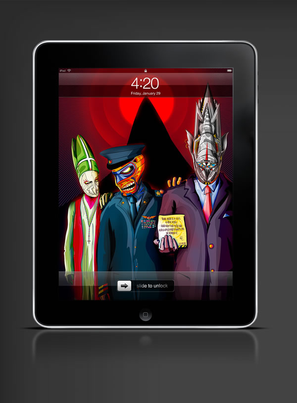 Abduzeedo's iPad wallpaper of the week by   Matei Apostolescu
