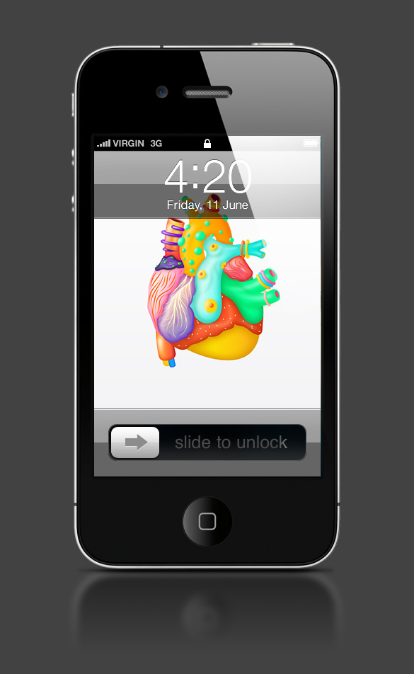 Abduzeedo's iPhone wallpaper of the week by Karan Singh