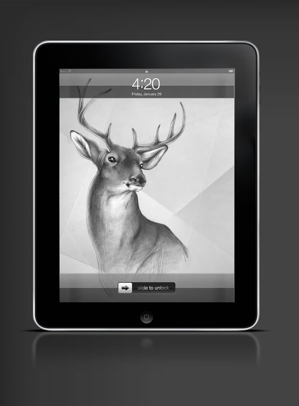 Abduzeedo's iPad wallpaper of the week by  Sabine Ten Lohuis