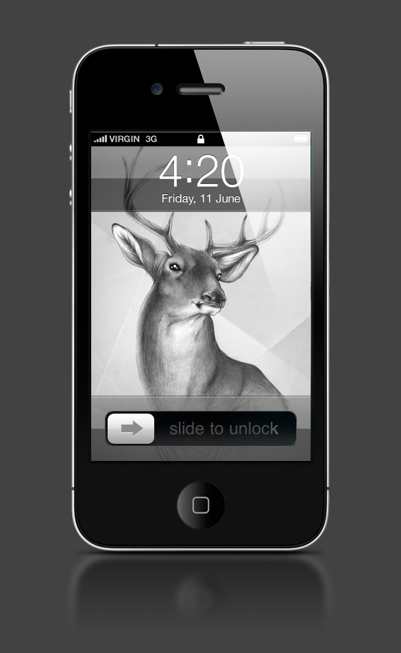Abduzeedo's iPhone wallpaper of the week by Sabine Ten Lohuis