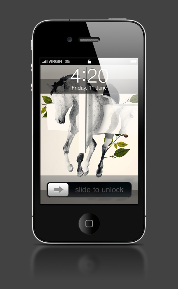 Abduzeedo's iPhone wallpaper of the week by Takeshi