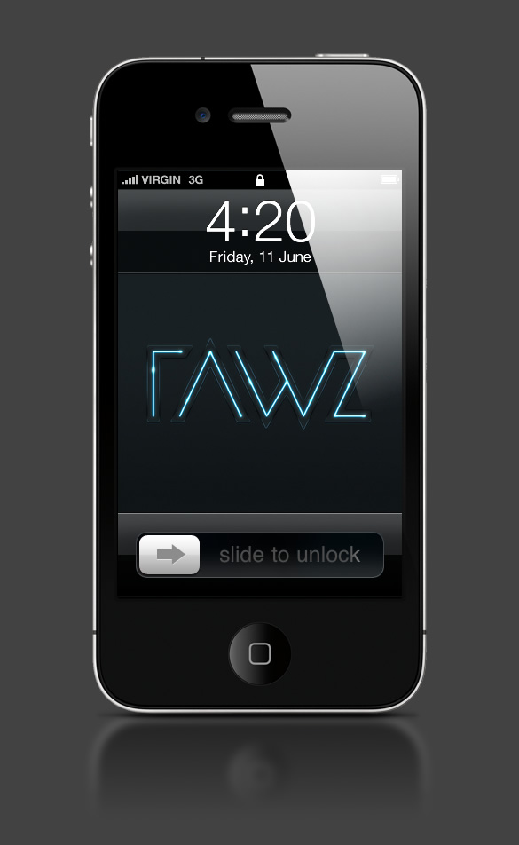 Abduzeedo's iPhone wallpaper of the week by Rawz