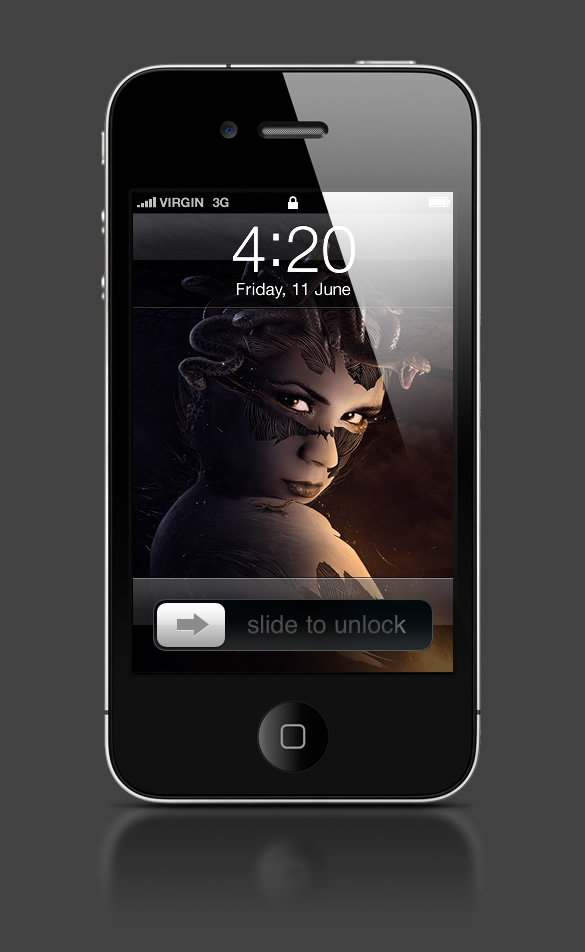 Abduzeedo's iPhone wallpaper of the week by Przemek Nawrocki