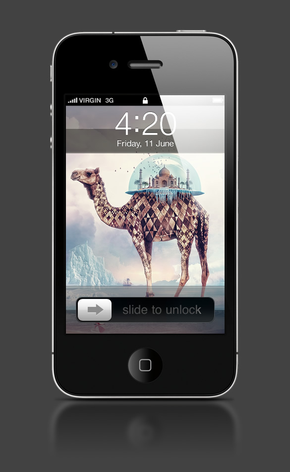 Abduzeedo's iPhone wallpaper of the week by Anthony Harmon