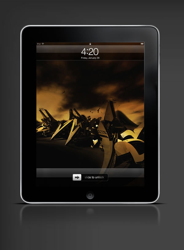 Abduzeedo's iPad wallpaper of the week by Jeff Huang