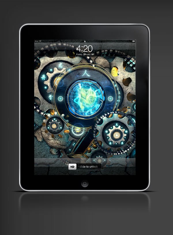 Abduzeedo's iPad wallpaper of the week by Jeff Huang